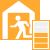 オレンジの避難所のアイコン